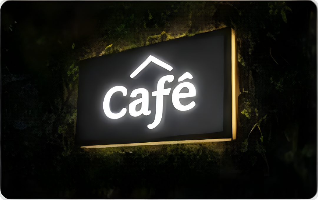 Sinalização Luminosa para Café